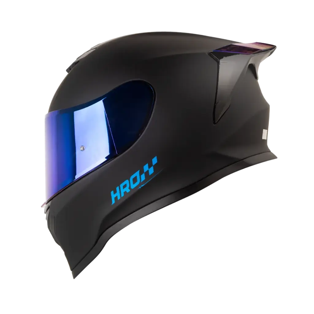 CASCO HRO-506 SP SOLIDO NEGRO BRILLO AZUL