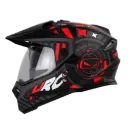 CASCO HRO-MX330 CRIPTERUM NEGRO MATE ROJO