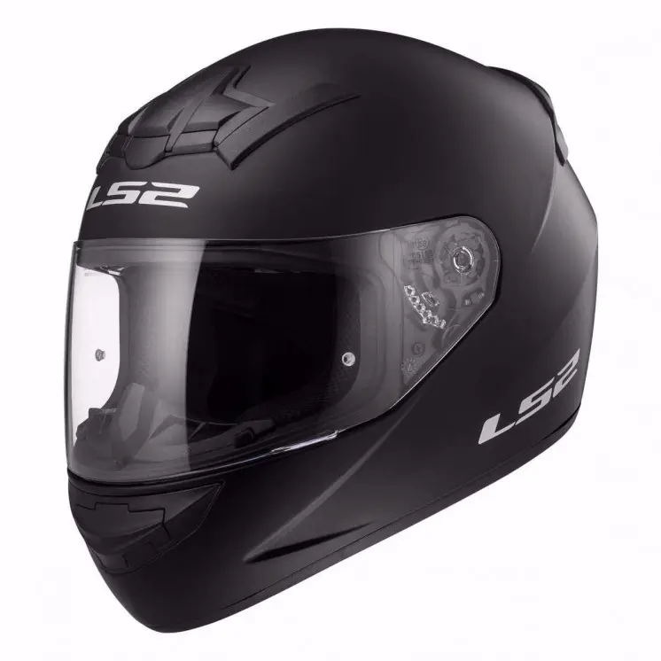 CASCO LS2 FF352-1 ROOKIE SINGLE MONO SOLIDO NEGRO BRILLO 