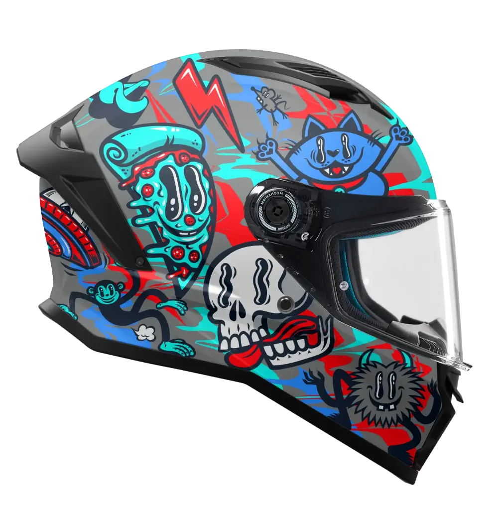 [140101010] CASCO MT FF126 STINGER 2 MADNESS C2 AZUL TURQUESA BRILLO (M)