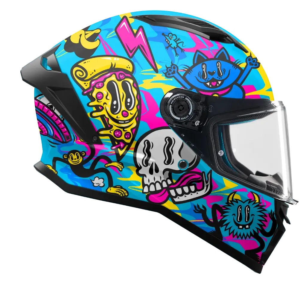 [140101310] CASCO MT FF126 STINGER 2 MADNESS C7 CELESTE AMARILLO FLUO BRILLO (M)