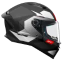 CASCO MT FF126 STINGER 2 RACLETTE B0 NEGRO BLANCO BRILLO