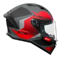 CASCO MT FF126 STINGER 2 RACLETTE C5 NEGRO ROJO MATE