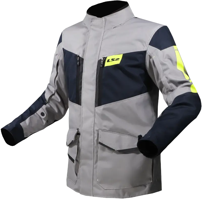 [130100106] JACKET LS2 METROPOLIS EVO HOMBRE TITANIUM AMARILLO (M)