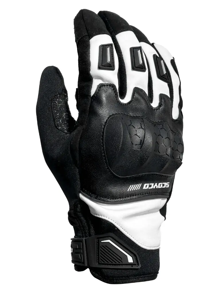 [1602001603] Guantes urbanos para mujeres impermeables de invierno MC192W-WP (S, Negro con Blanco)