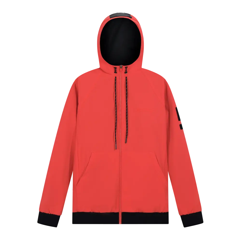 Jacket impermeable all season Cortavientos con protector hombreras y coderas  con capucha 4 estaciones  ST04-2