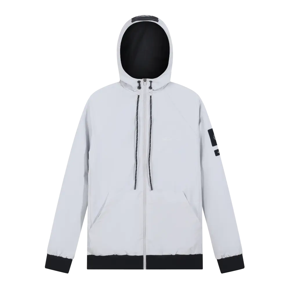 Jacket impermeable all season Cortavientos con protector hombreras y coderas  con capucha 4 estaciones  ST04-2