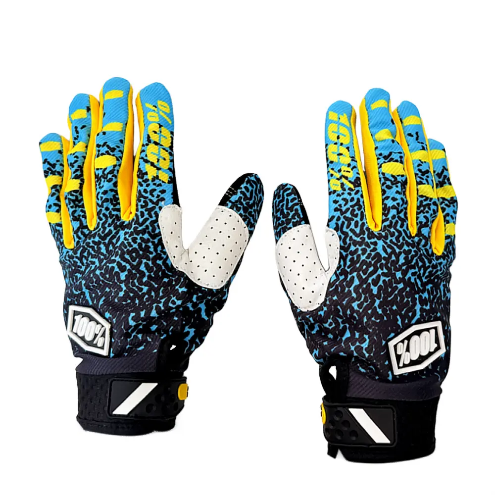 Guantes para Motociclista YOG (Azul - Amarillo)